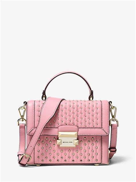 michael kors jayne sm trunk bag|Jayne Small Studded Leather Trunk Bag .